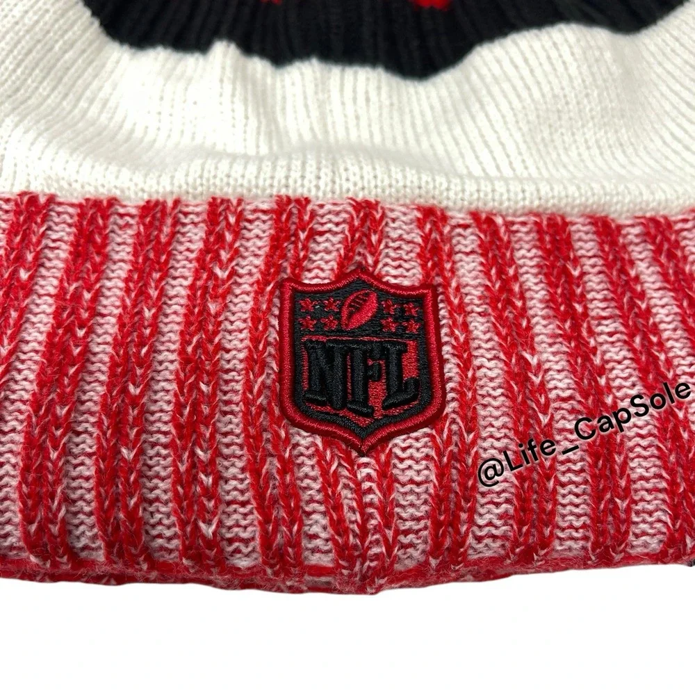 NFL New Era San Francisco 49ers Logo Heavy Knit Beanie Stocking Cap One Size NEW
